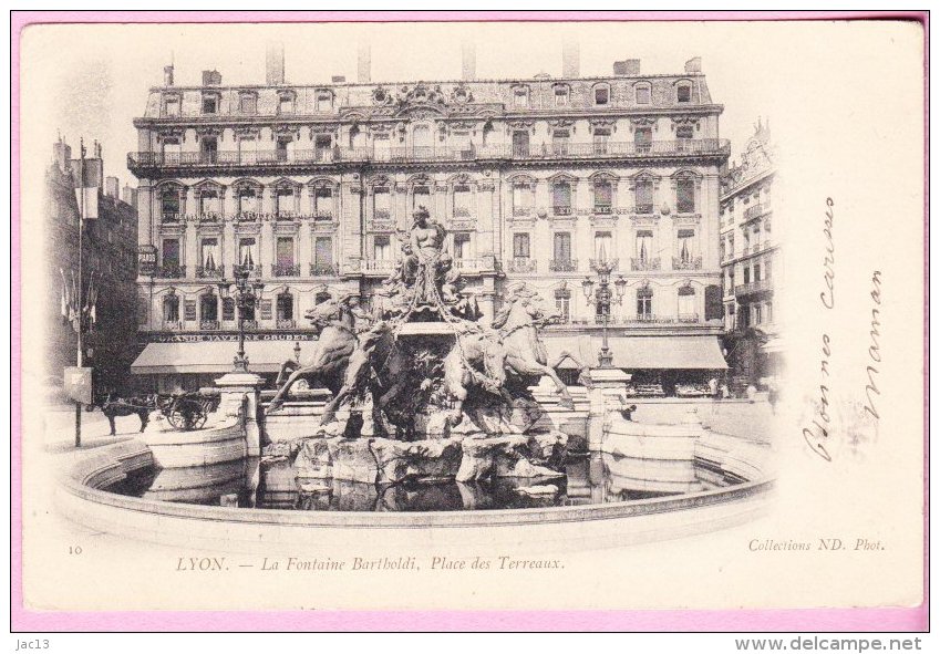 L150A_413 - Lyon - 10 La Fontaine Bartholdi, Place Des Terreaux - Carte Précurseur - Lyon 1