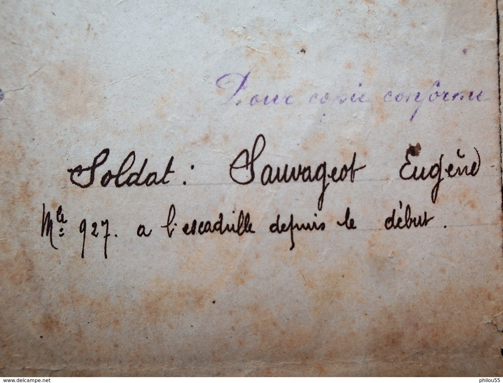 RARE Lot AVIATION Citation A L Ordre De L Armee ESCADRILLE MF7  VILLERS EN ARGONNE (Sauvageot Eugene) VERDUN FARMAN Etat - Guerre, Militaire