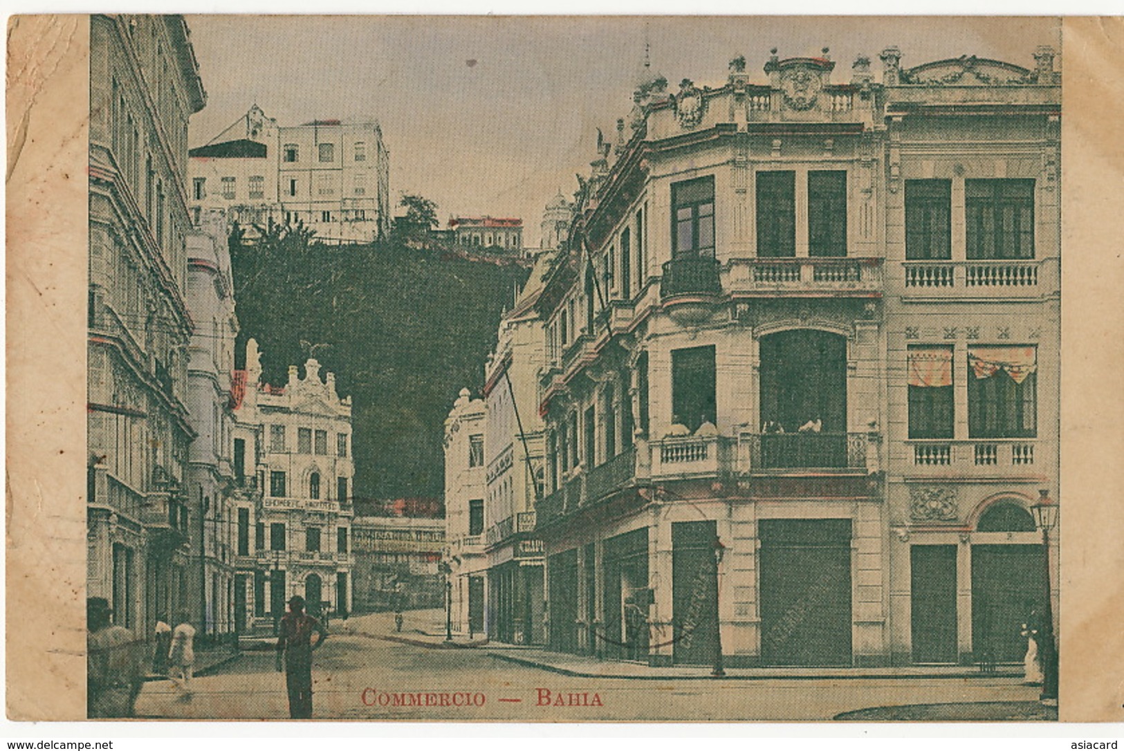 Bahia  Commercio  1920 Used To Cuba Light Defect Up Left Corner - Salvador De Bahia