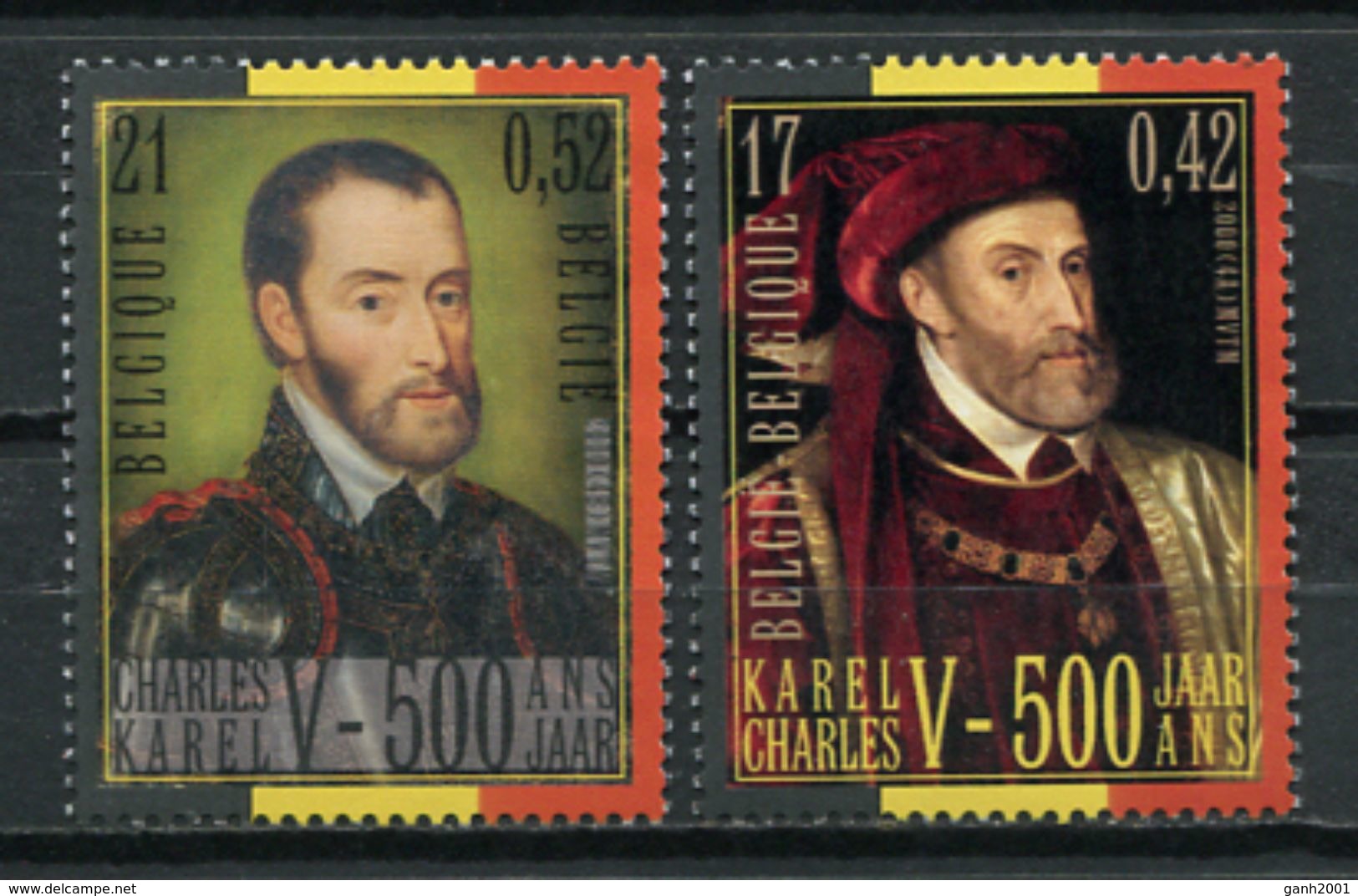 Belgium 2000 Belgica / Joint Issue Spain Emperor Charles V MNH Emision Conjunta España Carlos V / Js23  29 - Emisiones Comunes