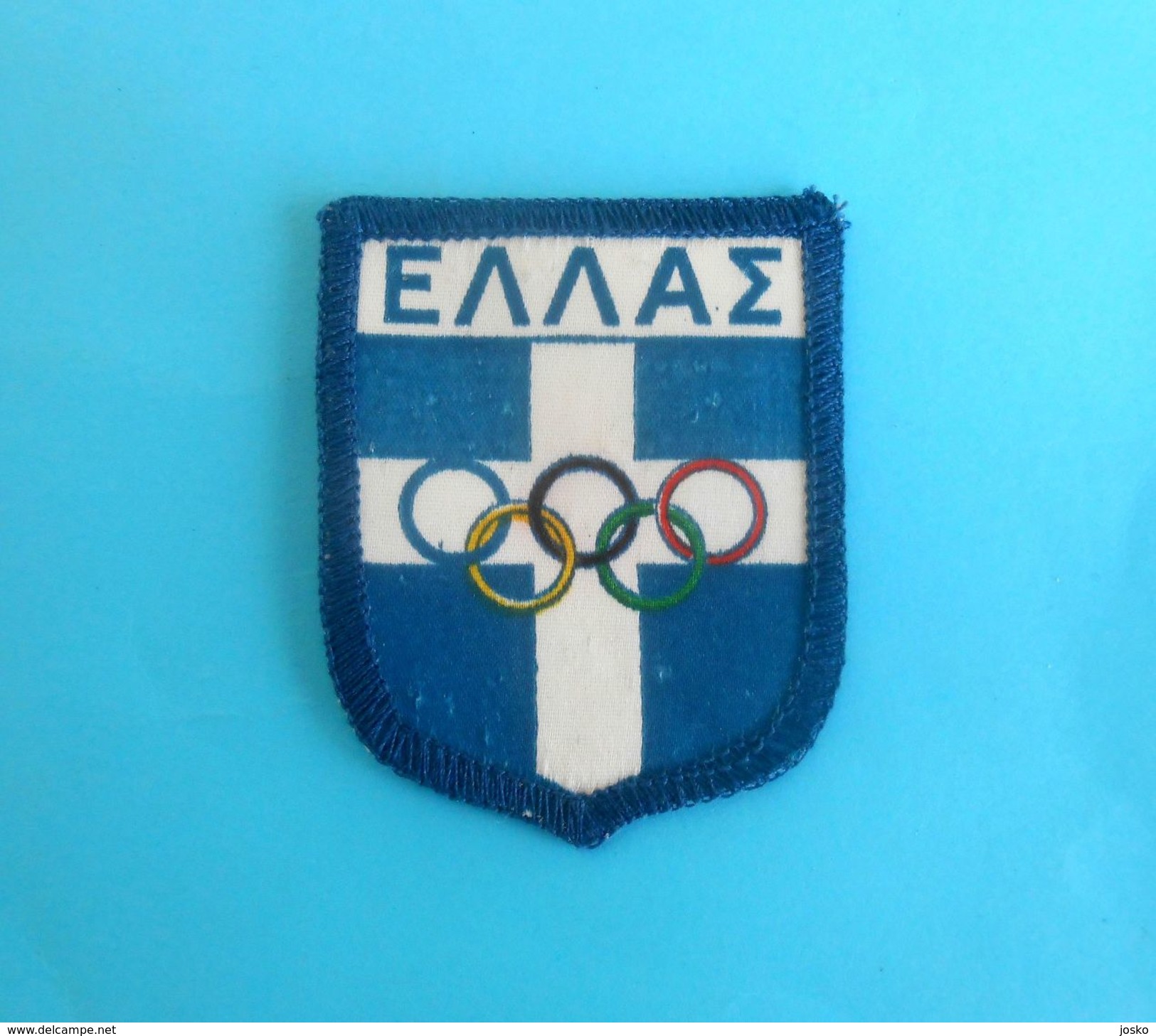 GREECE NOC ... Olympics Patch ** Olympic Games Jeux Olympiques Olympia Olympiad Olympiade Olimpici - Bekleidung, Souvenirs Und Sonstige