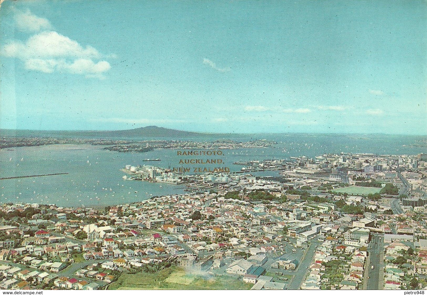 Auckland And Rangitoto Island (Nuova Zelanda, New Zealand) Aerial View, Vue Aerienne, Veduta Aerea, Luftansicht - Nouvelle-Zélande