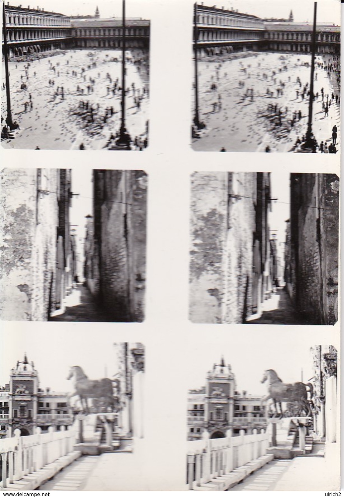 Fotos Venedig - Markusplatz Etc. - Stereophoto - Ca. 1950 (31796) - Photos Stéréoscopiques