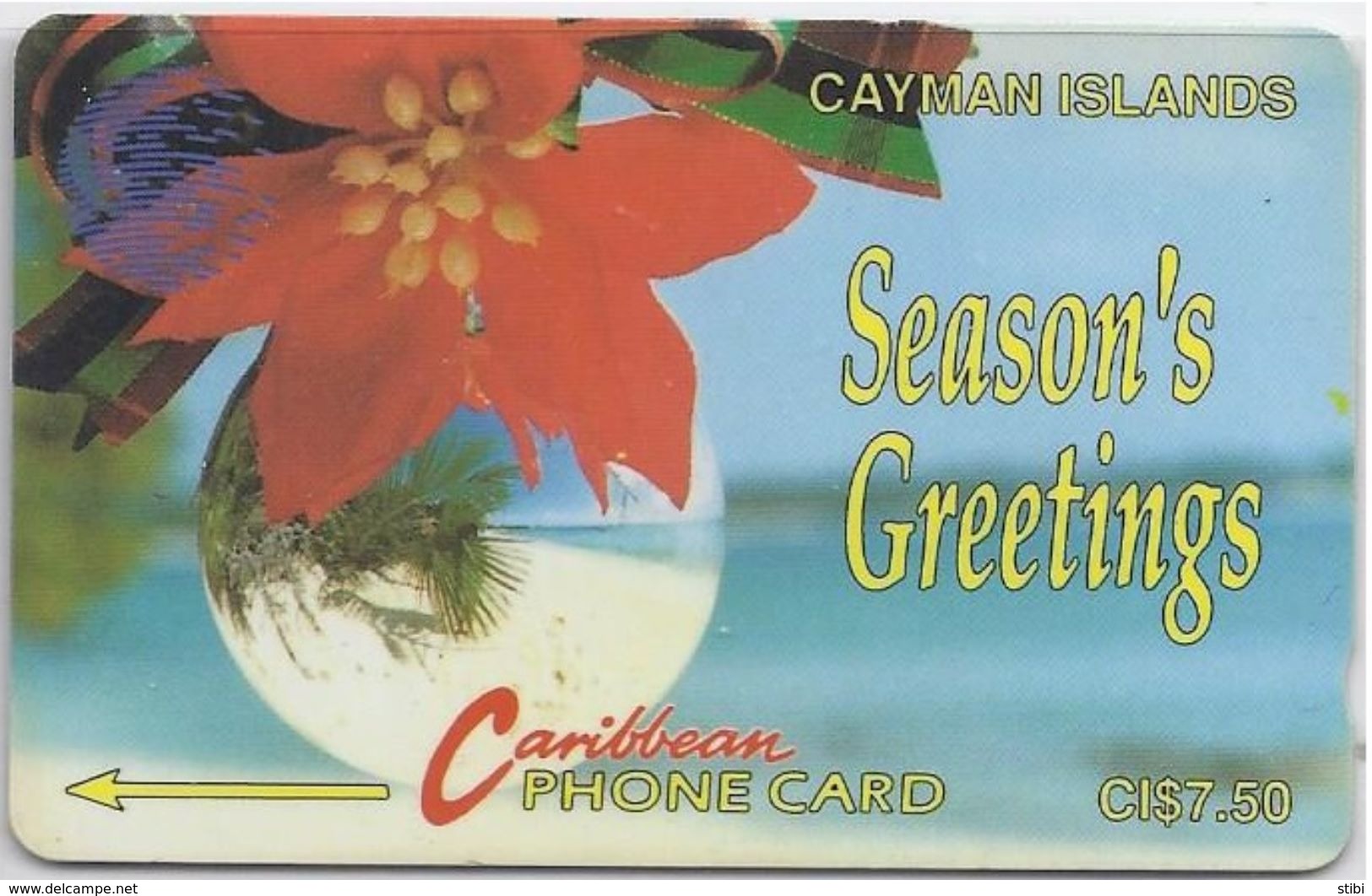 CAYMAN ISLANDS - SEASON'S GREETINGS - 4CCIA - Cayman Islands