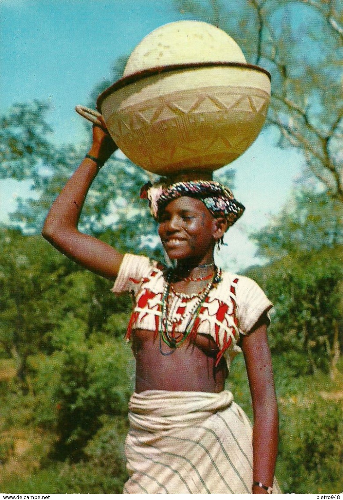 Nigeria, North-Western State, Fulani Milk-seller, Gussau, Sokoto - Nigeria