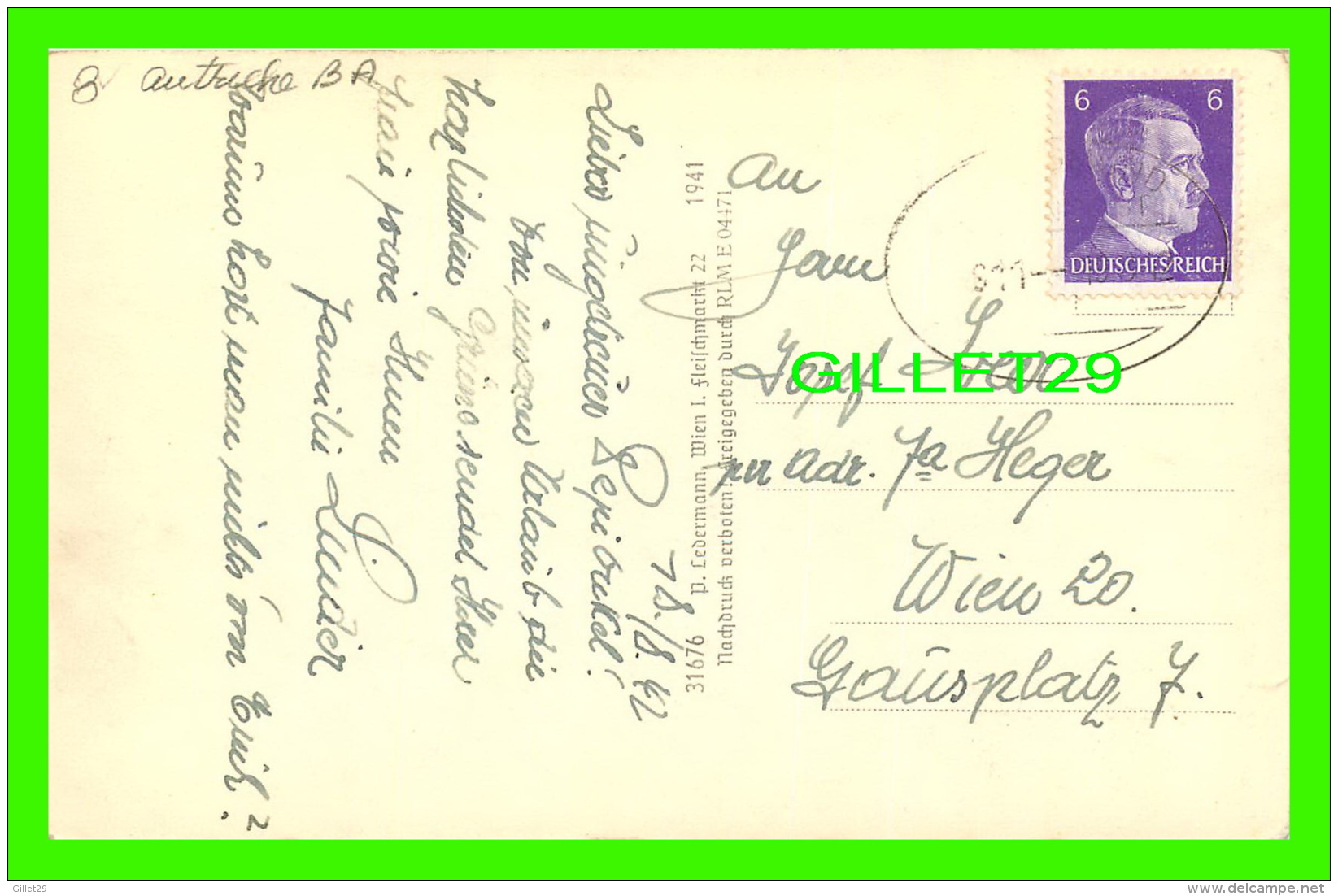 ALLENTSTEIG, AUSTRIA - NIEDERDONAU -  TRAVEL IN 1942 - - Zwettl