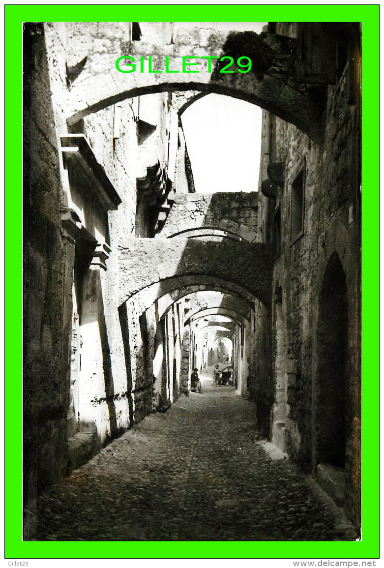 RHODES, GRÈCE - VIEILLE VILLE - OLD CITY -  ANIMATED - REAL PHOTO - - Grèce