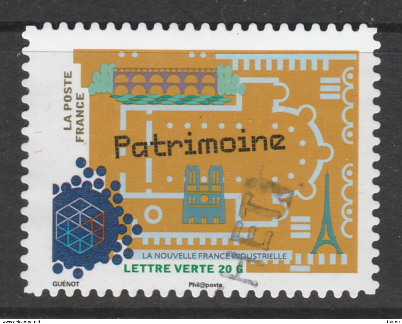 France, Heritage, 2014, VFU Self-adhesive - Oblitérés