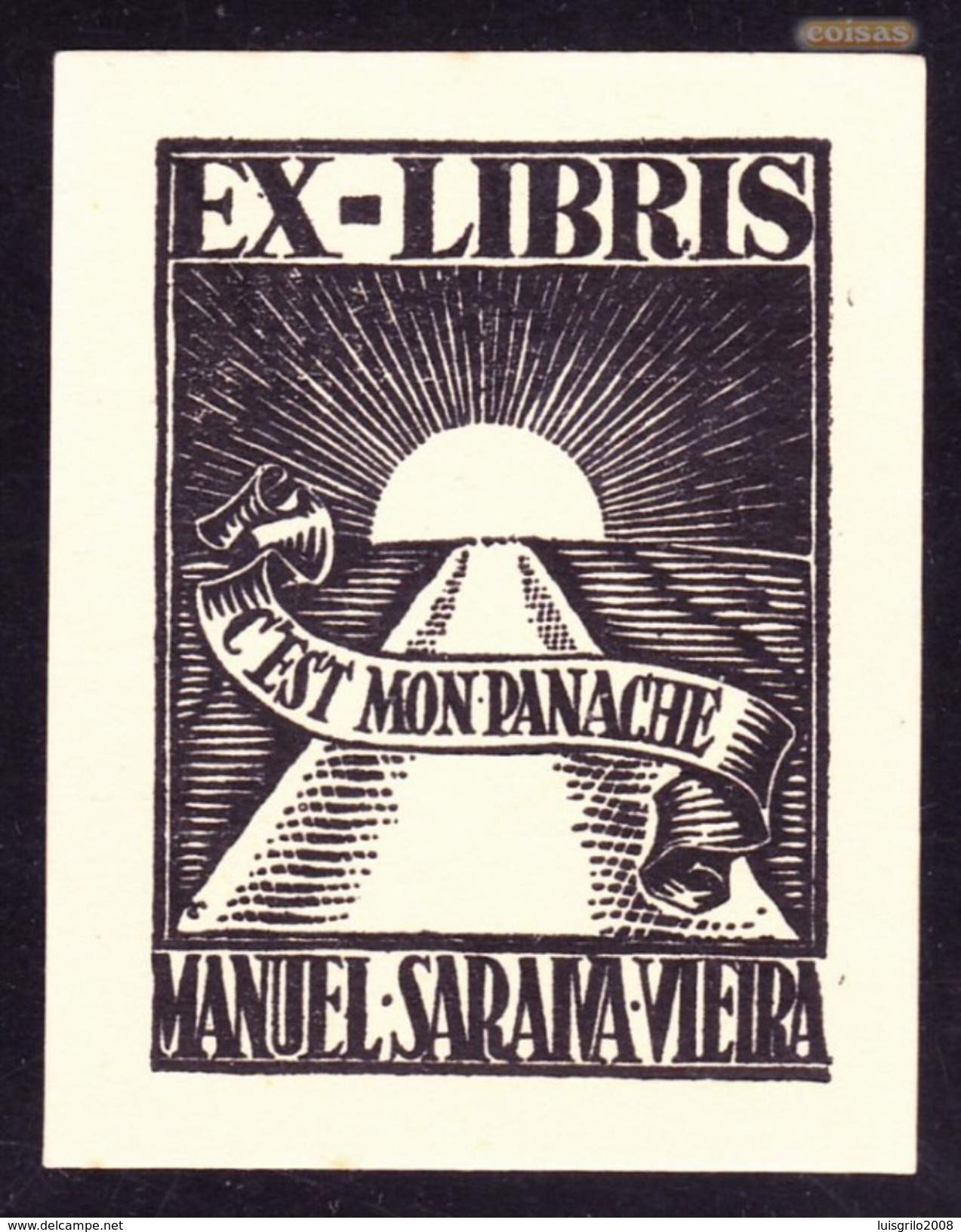 EX-LIBRIS, Portugal - Manuel Saraiva Vieira/ C'est Mon Panache - Ex Libris