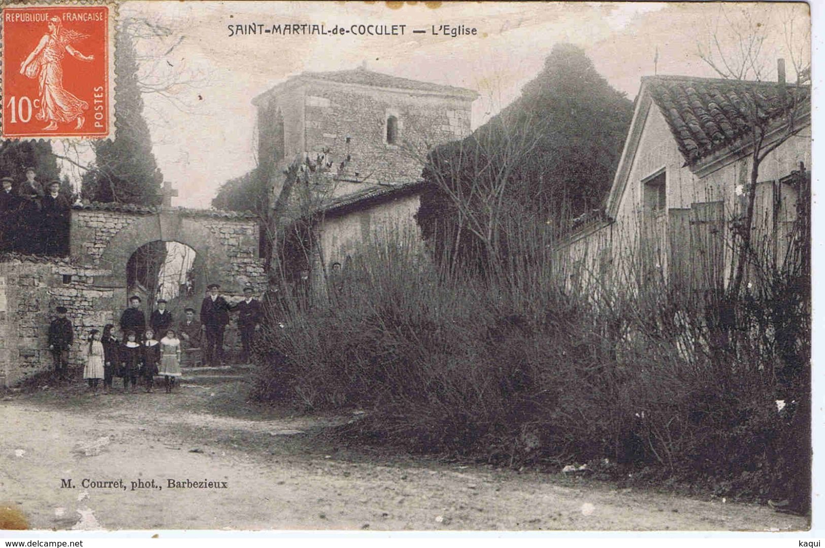 CHARENTE-MARITIME - SAINT-MARTIAL De COCULET - L'Eglise ( Animation ) - Autres & Non Classés