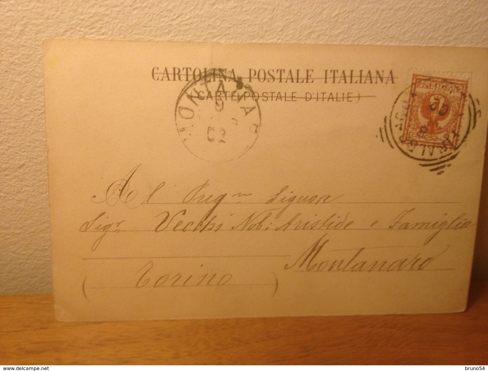 Cartolina 55° Reggimento Fanteria  Brigata Marche Viaggiata 1902 - Reggimenti