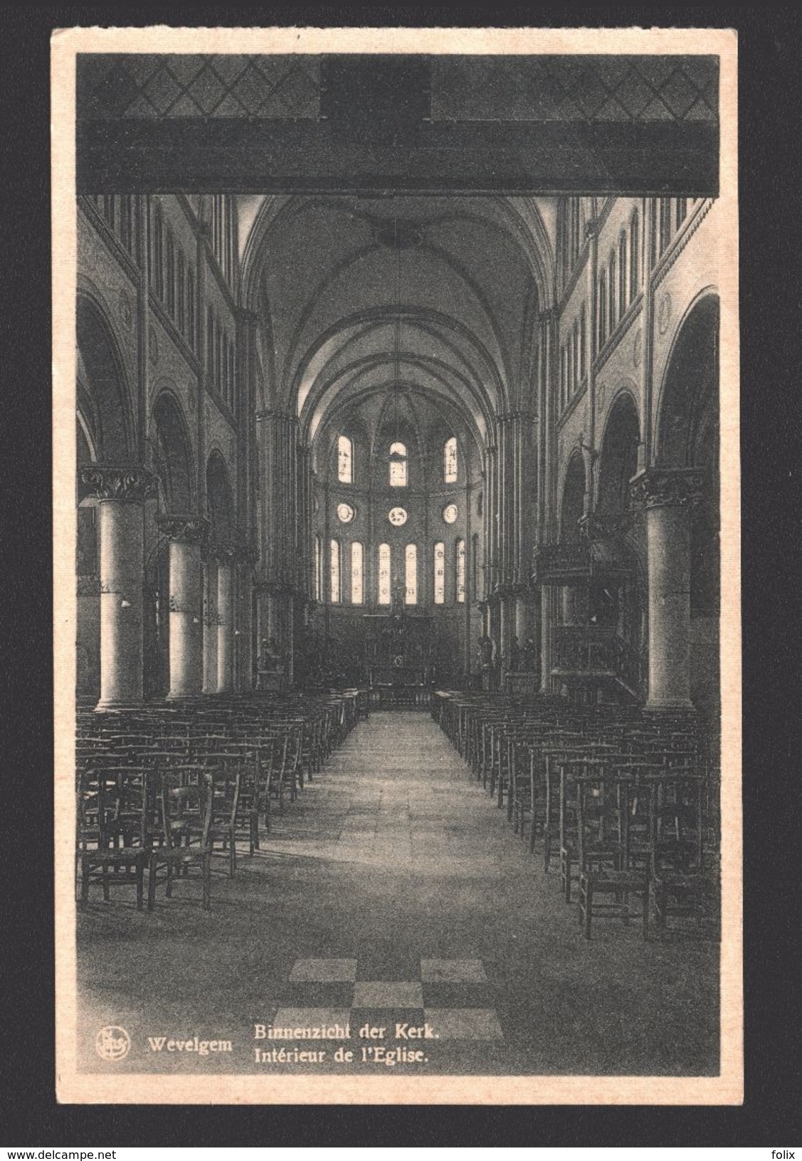 Wevelgem - Binnenzicht Der Kerk - Uitgave Van Haverbeke-Cuvelier - Wevelgem