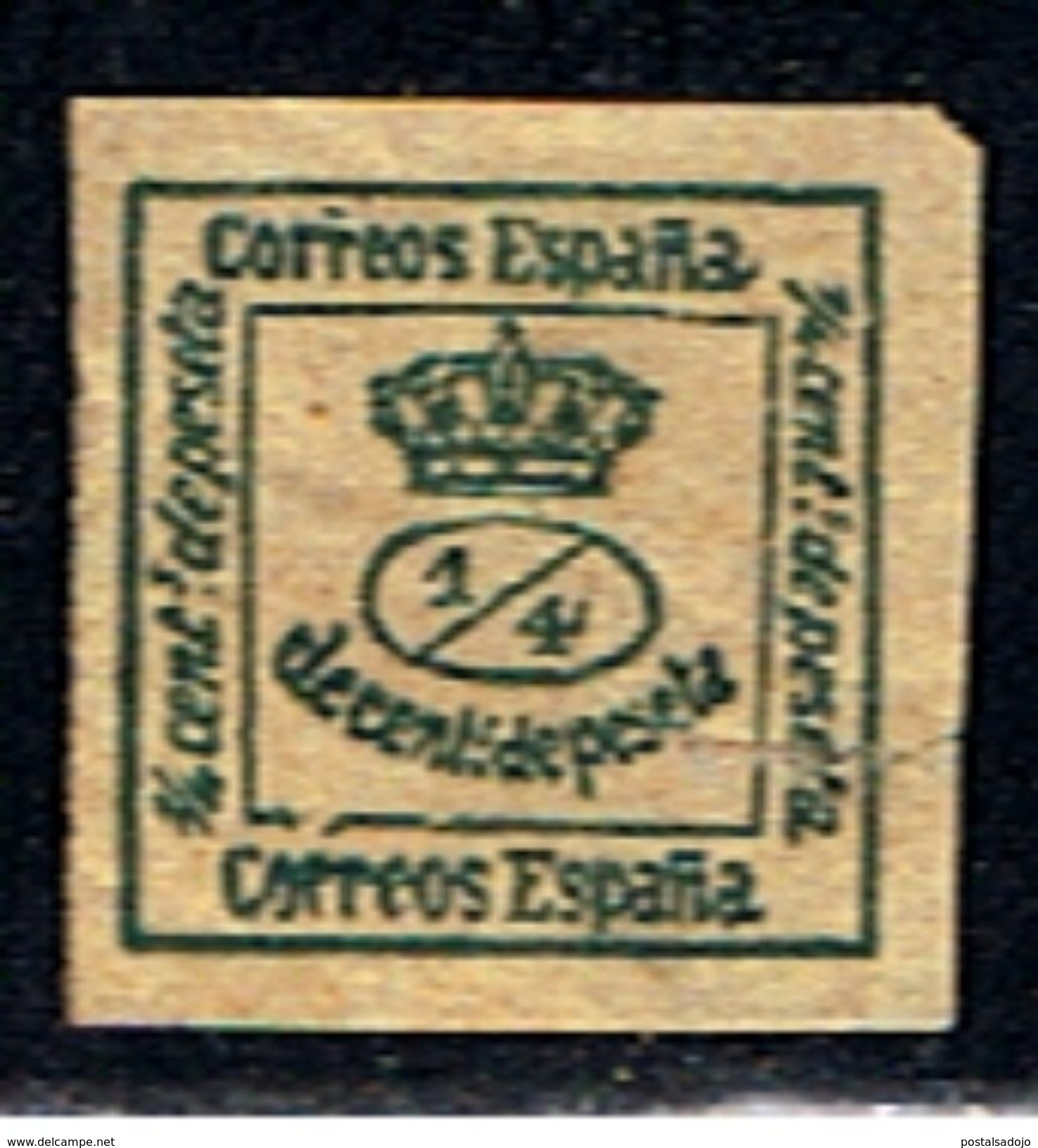 (5E 756) ESPAÑA  //  EDIFIL 173a  (Y&T  172)   1/4 // 1876 - Used Stamps