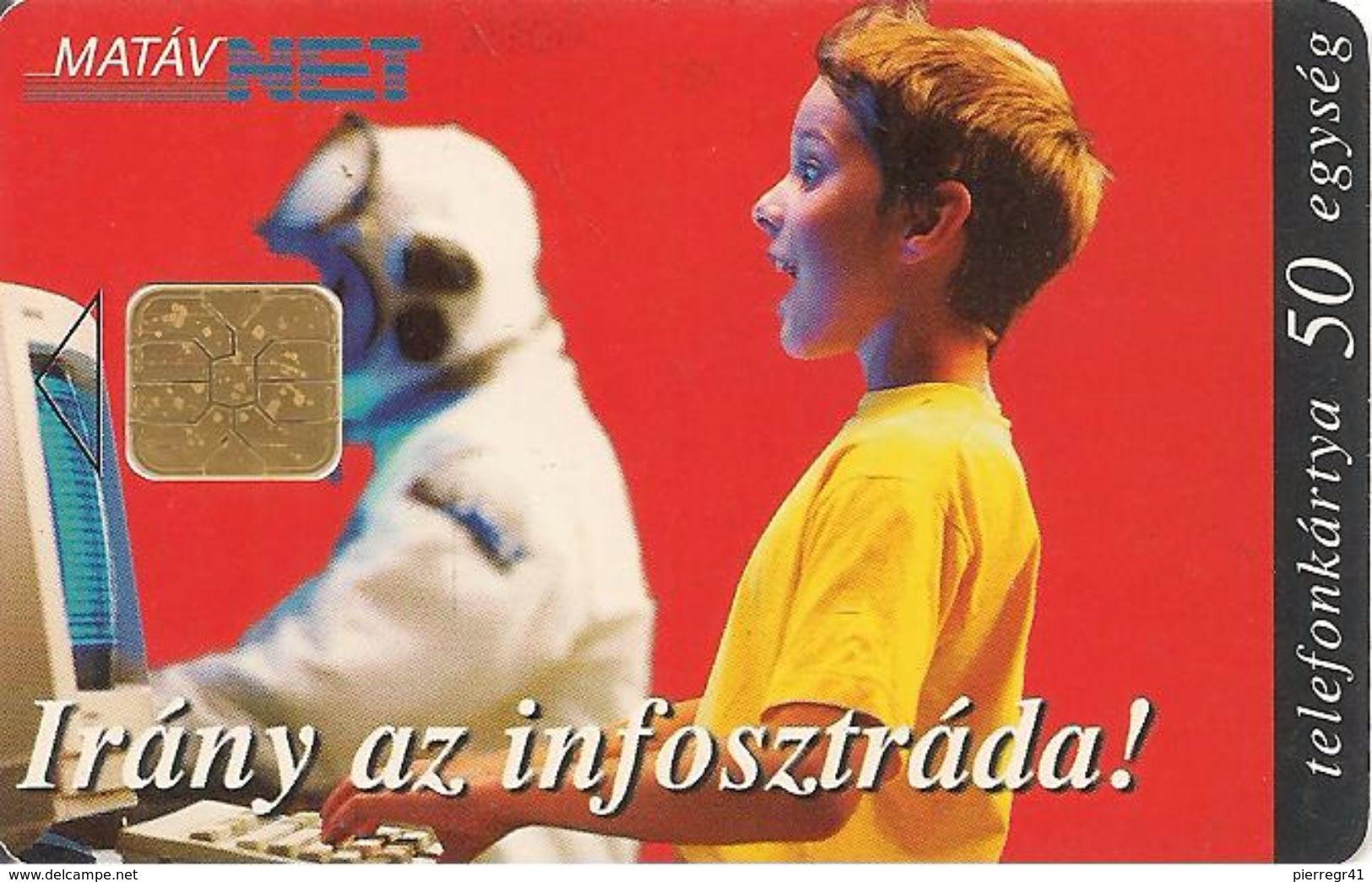 -CARTE+-PUCE-HONGRIE-1997-THEME-INTERNET-TBE - Hongrie