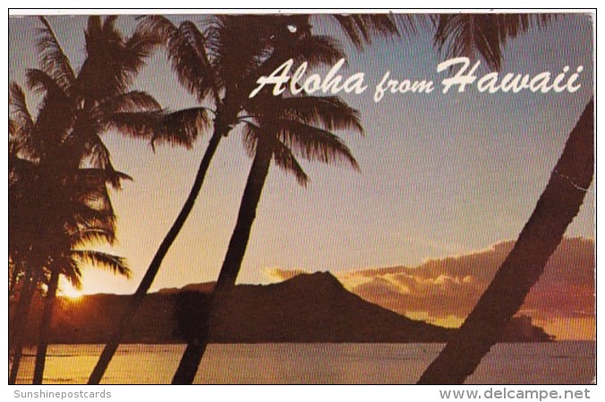 Hawaii Sun Rising Over Diamond Head 1975 - Oahu