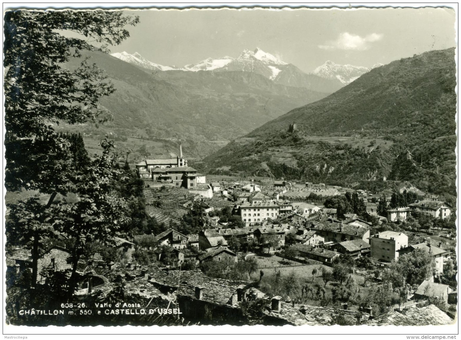 CHÂTILLON  AOSTA  Panorama E Castello D'Ussel - Altri & Non Classificati