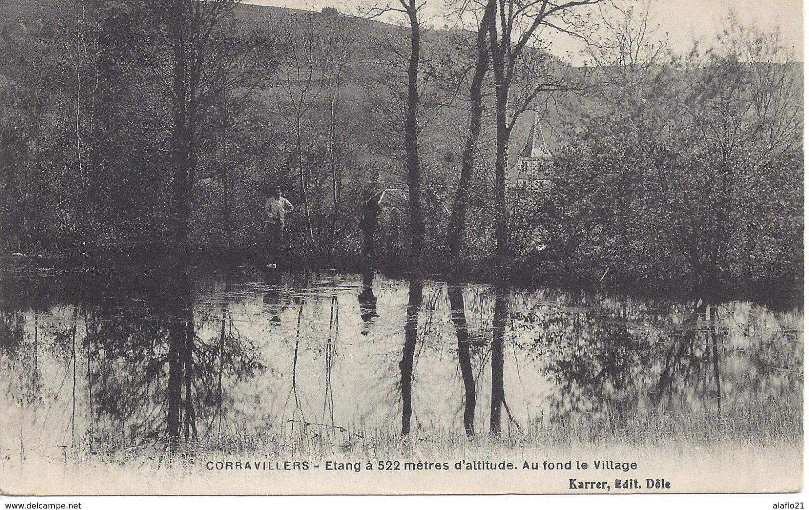 CPA 70 - CORRAVILLERS - ETANG à 522 METRES D'ALTITUDE - Au FOND Le VILLAGE - Autres & Non Classés