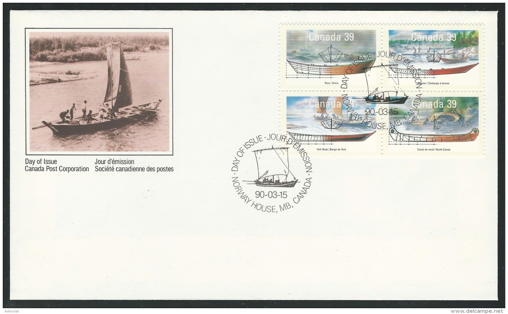 CANADA 1990 FDC SCOTT 1269a - 1981-1990