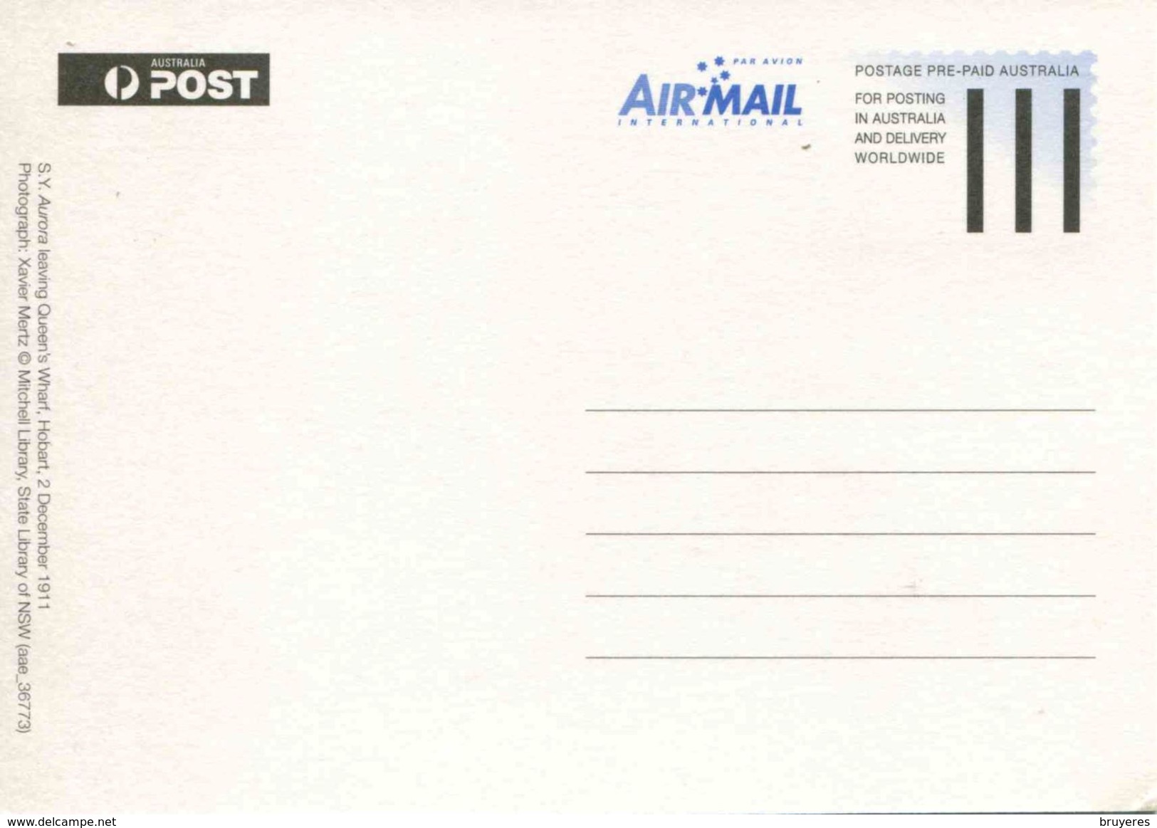 Entier Postal De 2011 Sur CP Avec Timbre Et Illust. "Détail Du SY Aurora" - Oblit. PJ 02 Août 2011" - Maximumkarten