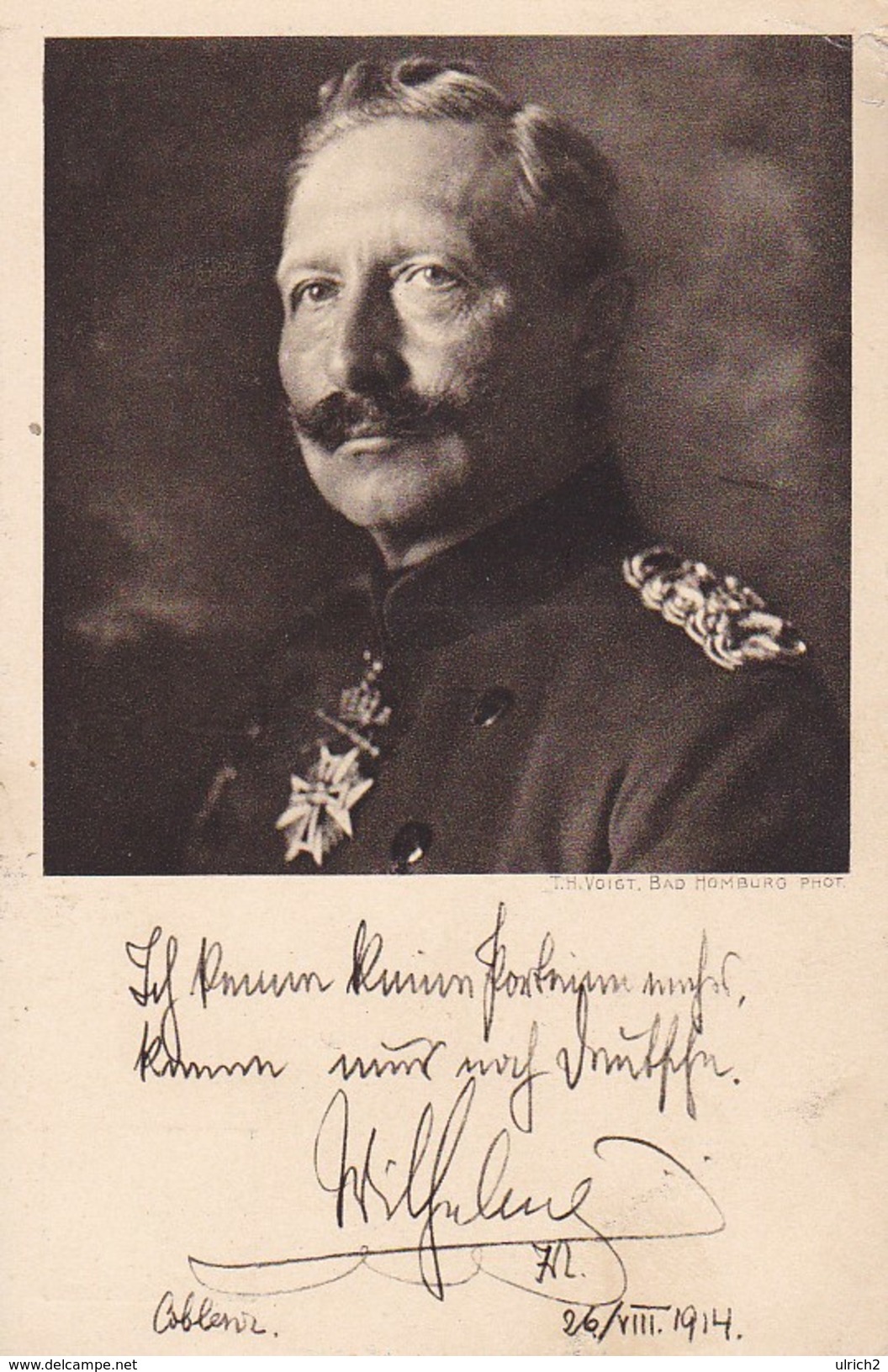 Postkarte Kaiser Wilhelm II. - Ganzsache Ungestempelt - Patriotika - Bayer. Rotes Kreuz - 1914 (31837) - Autres & Non Classés