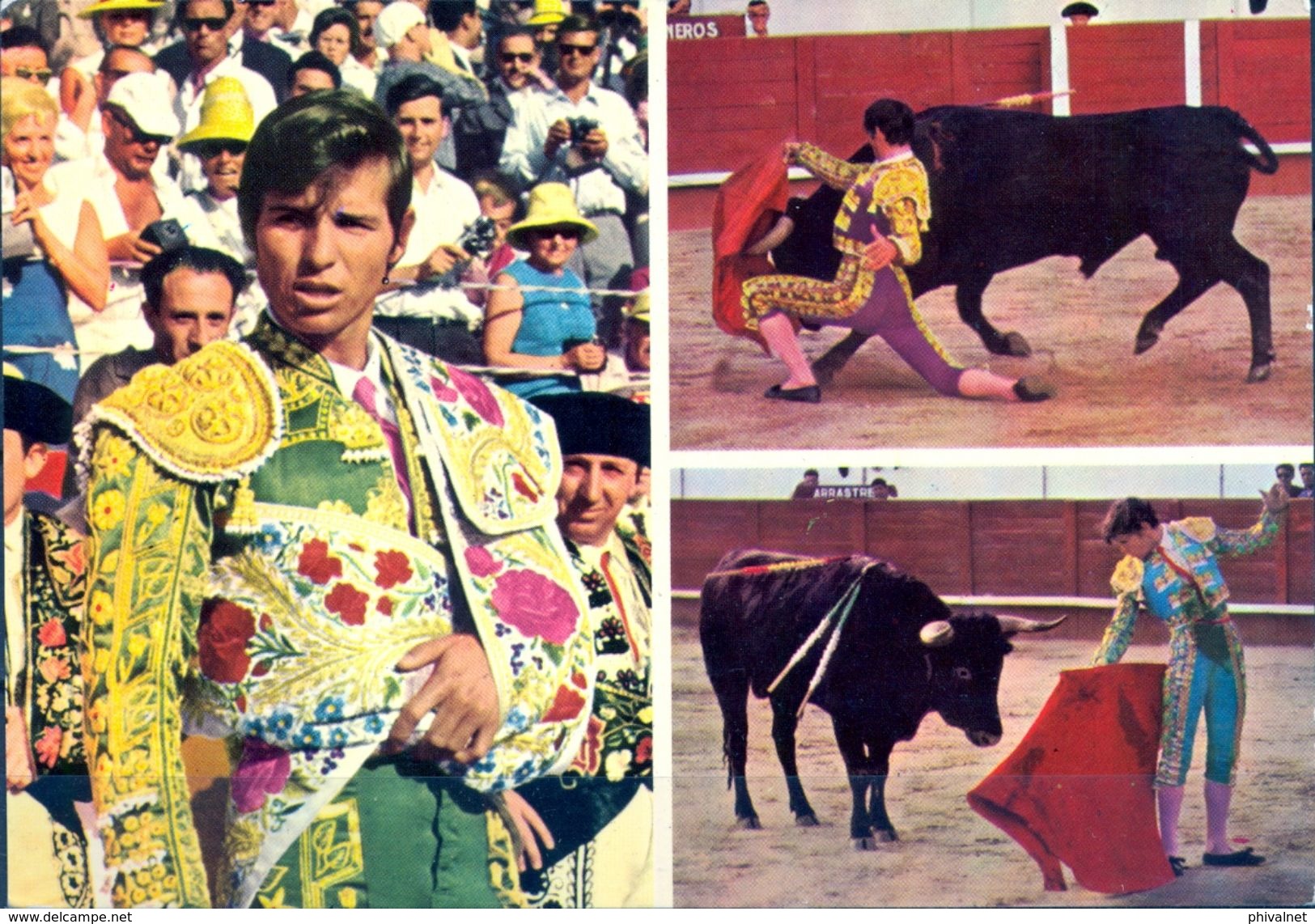 TARJETA POSTAL NO CIRCULADA , TOROS , TOREROS , EL CORDOBÉS - Corridas