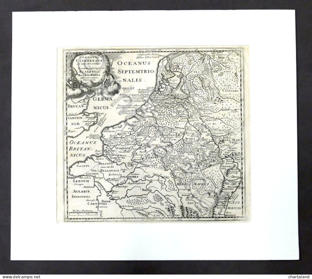 Carta Geografica - Germaniae Cisrhenanae Ut Inter I. Caesaris - Germania - 1729 - Altri & Non Classificati