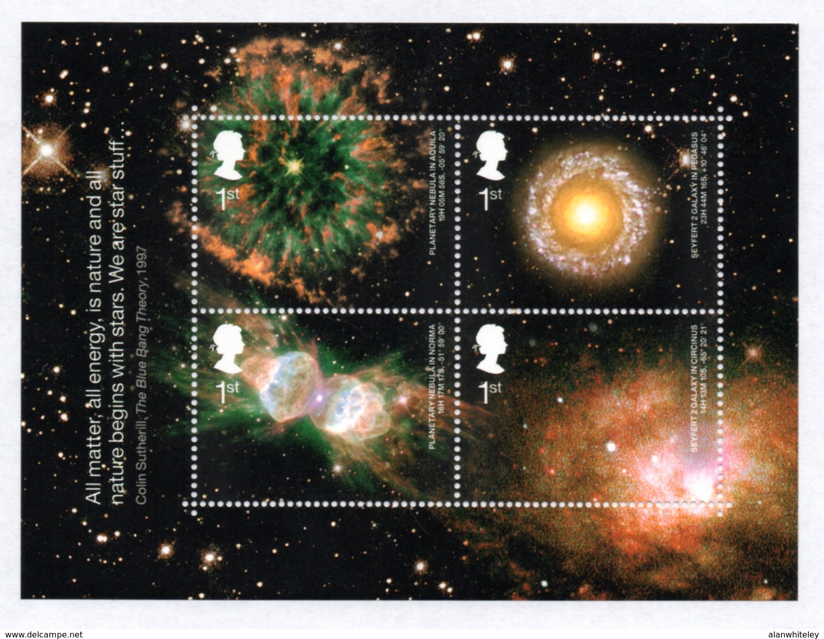 GREAT BRITAIN 2002 Astronomy: Miniature Sheet UM/MNH - Blocks & Kleinbögen