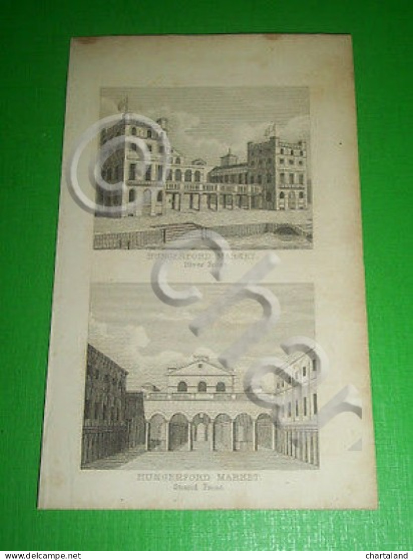 Stampa Incisione - Gran Bretagna: Hungerford Market - 1800 Ca - Stampe & Incisioni