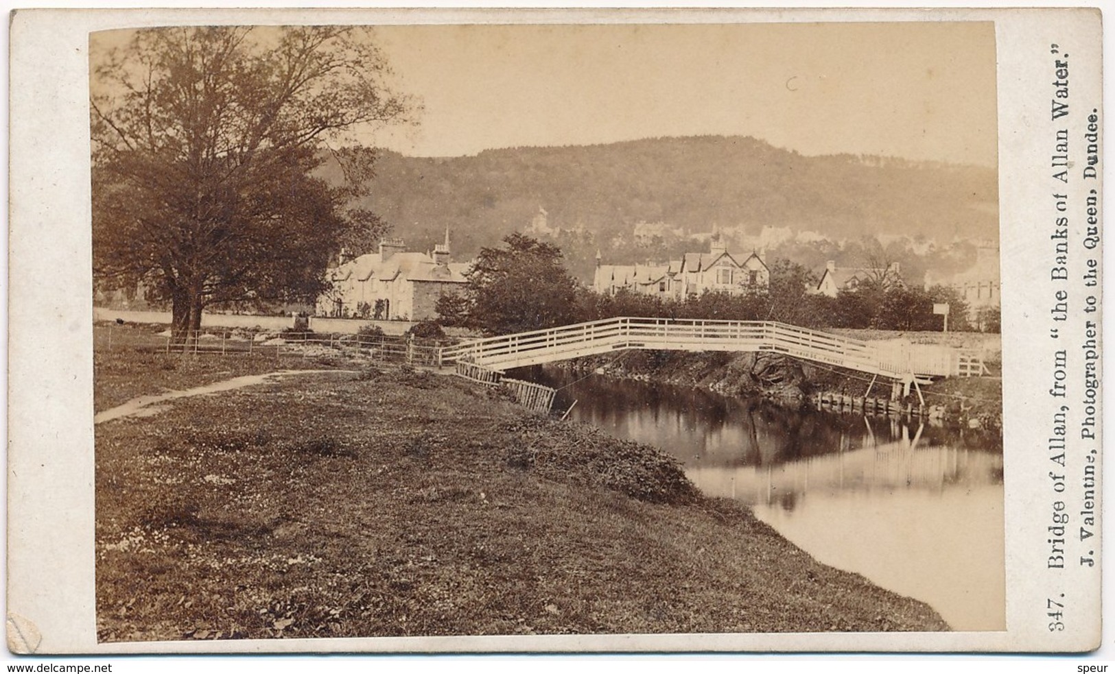 CDV Late 19th Century, Bridge Of Allan, From "The Banks Of Allan Water", Nr. 347 Of A Series. - Old (before 1900)