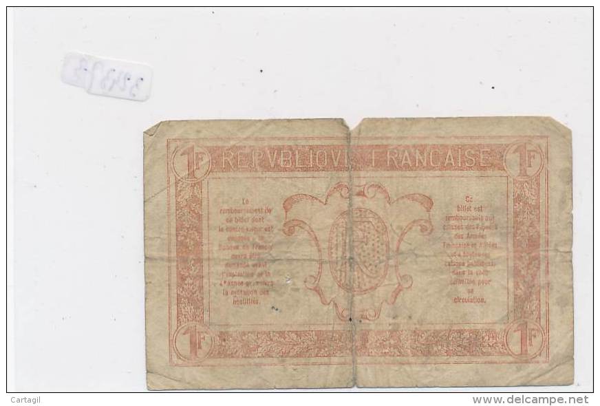 Billets -B2973- France -1 Franc Trésorerie Aux Armées  (type, Nature, Valeur, état... Voir  Double Scans) - 1917-1919 Army Treasury