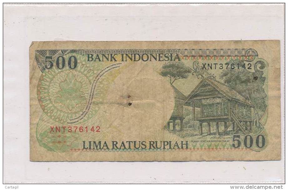 Billets -B2913 -Indonésie - 500 Lima Ratus Rupiah (type, Nature, Valeur, état... Voir  Double Scans) - Indonésie