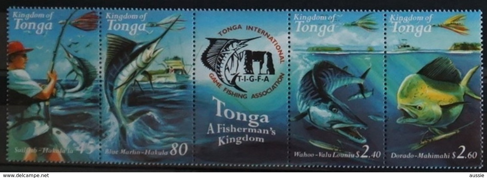 Tonga 2001 Yvertn° 1185-1188  *** MNH Cote 12,50 Euro Faune Poissons Vissen Fish - Tonga (1970-...)