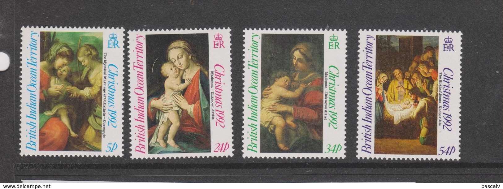 Yvert 127 / 130 ** Neuf Sans Charnière MNH Noel - British Indian Ocean Territory (BIOT)