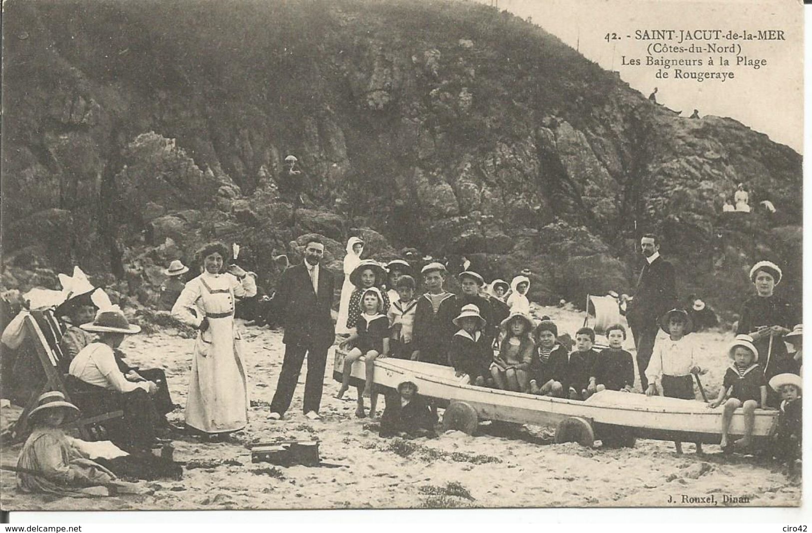 SAINT JACUT De La MER  Les Baigneurs à La Plage De Rougeraye - Saint-Jacut-de-la-Mer