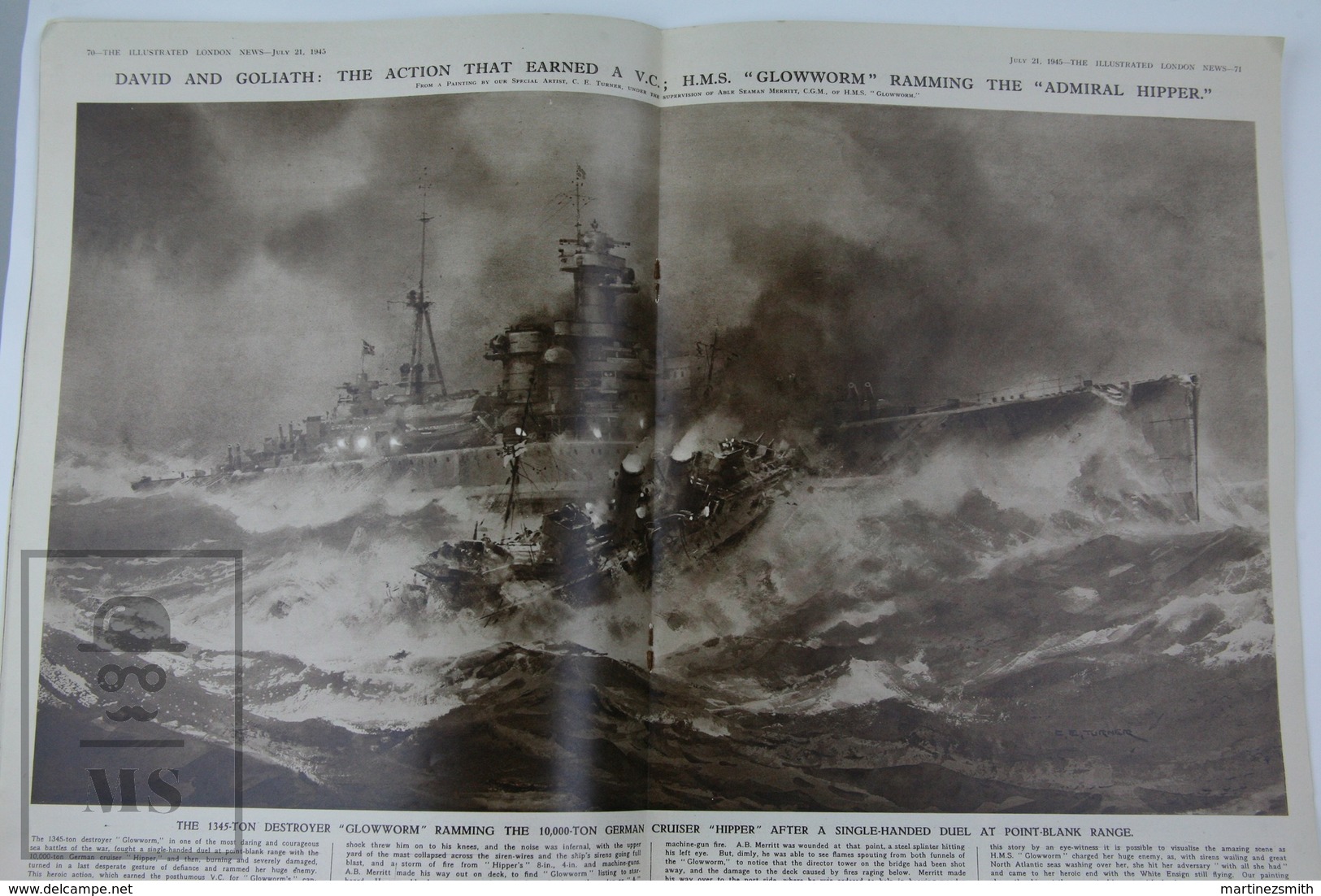 WWII The Illustrated London News, July 21, 1945, Tse-ven Soong China Prime Minister Portrait, Storm In The Pacific - Geschiedenis