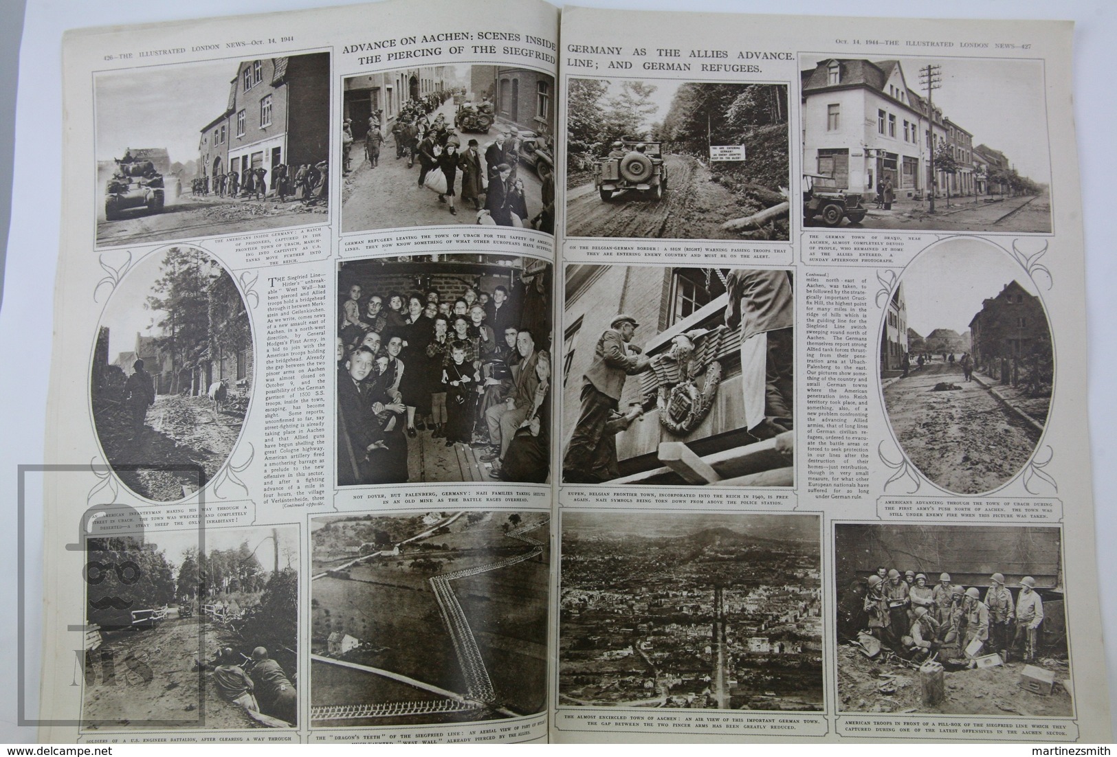 WWII The Illustrated London News, October 14, 1944 - The Fall Of Calais, Mr. Gandhi And Mr. Jinnah - Histoire
