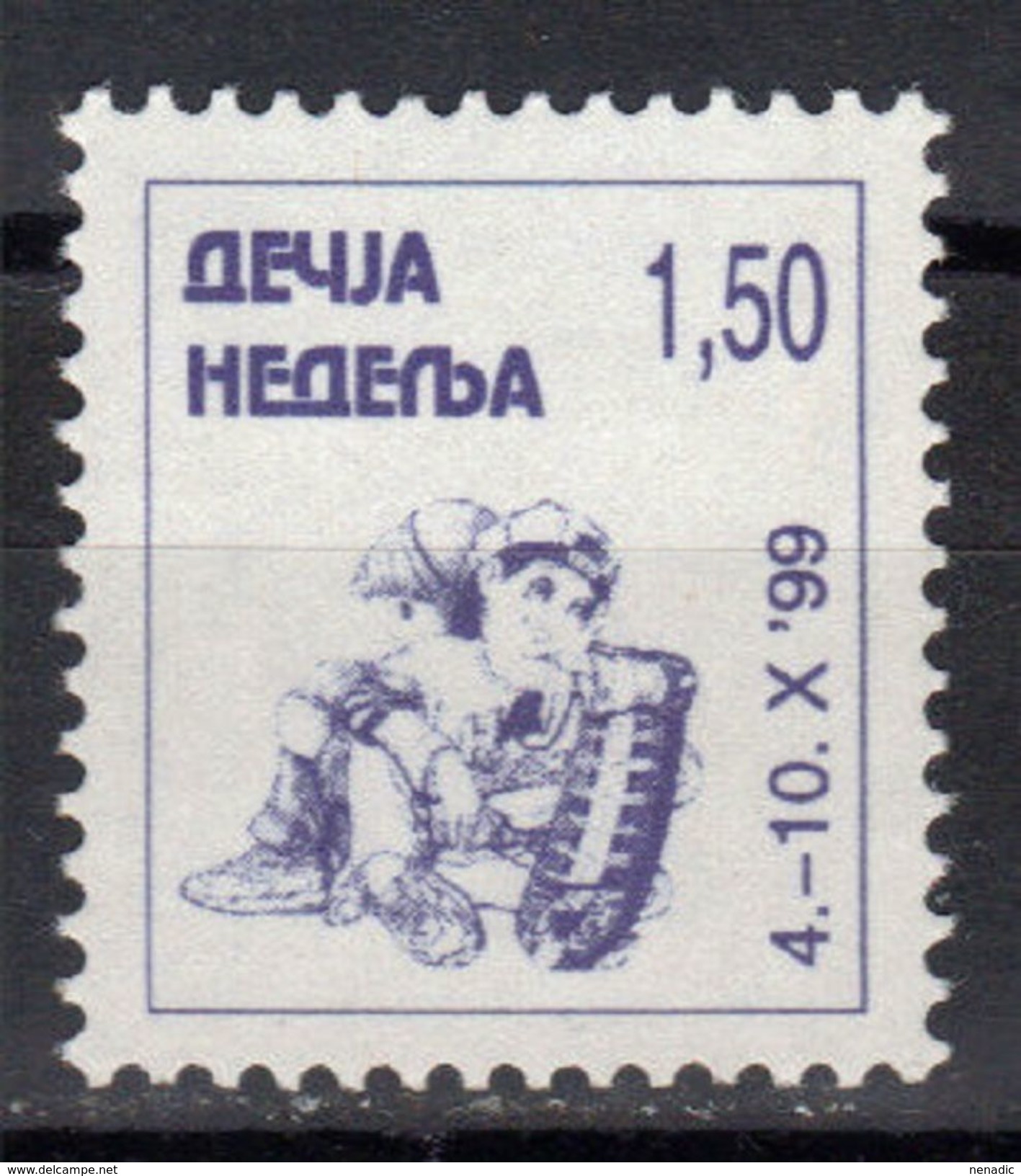 Yugoslavia,Children's Week 1999.,MNH - Neufs