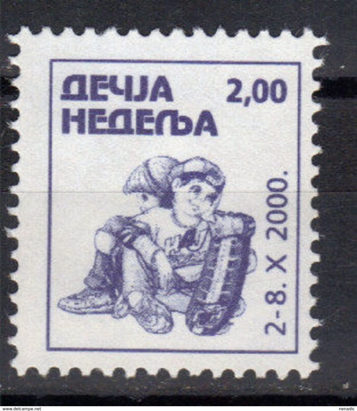 Yugoslavia,Children's Week 2000.,MNH - Neufs