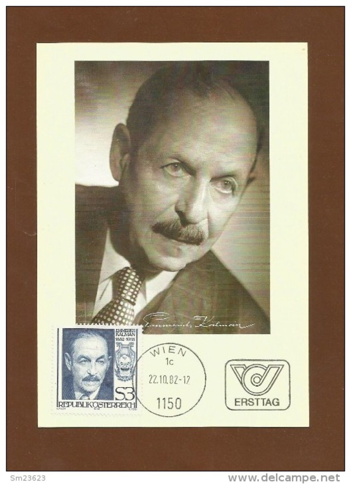 Österreich  1982 , 100. Geb. Von Emmerich Kalman - Maximum Card - 20.05.1982 - Musica