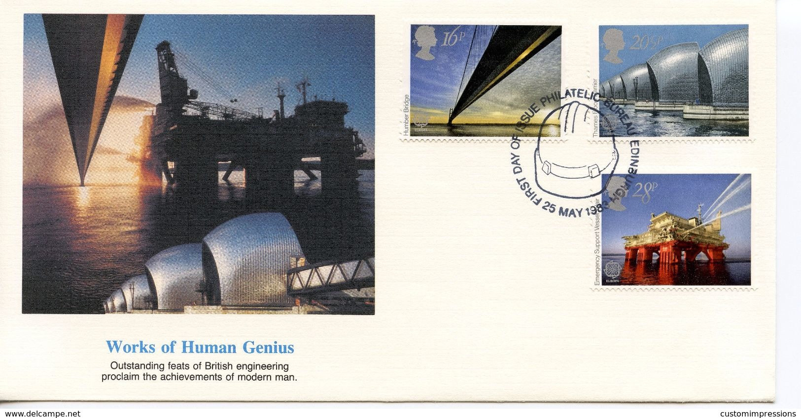 GREAT BRITAIN  -  1983 Engineering Achievements   FDC1652 - 1981-1990 Decimal Issues