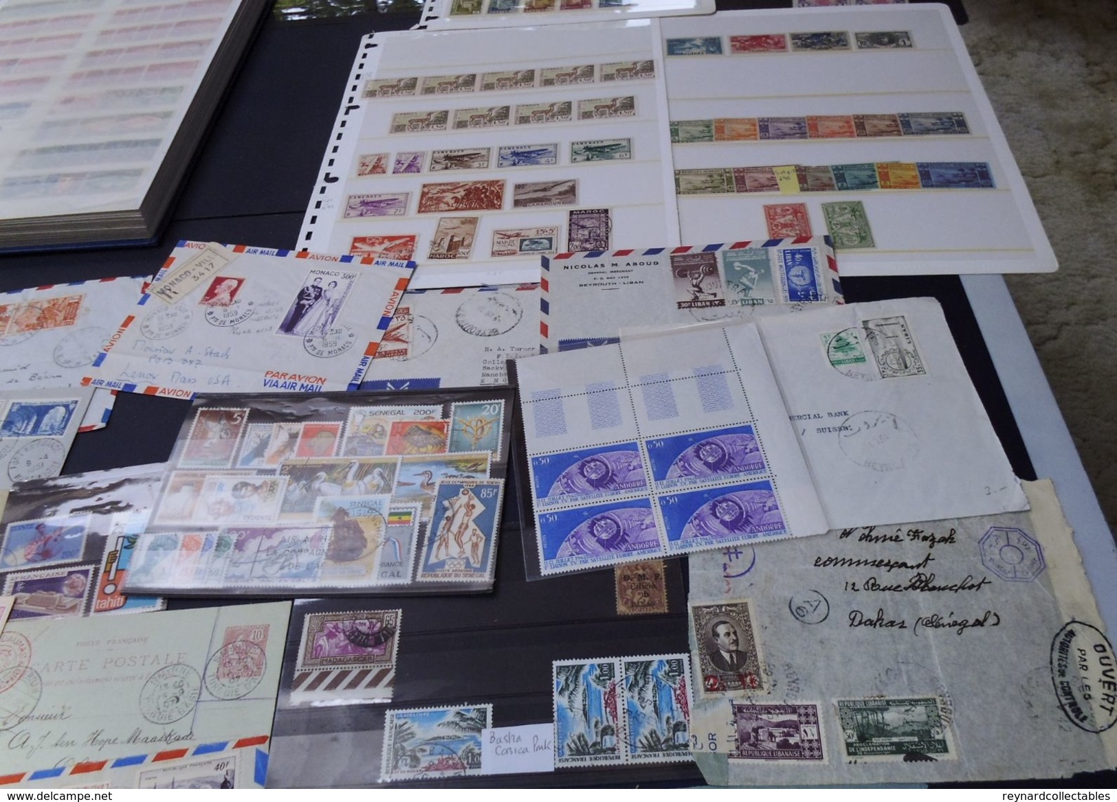 Superb France Colonies lot (1000s). Pre/post Indep. nhm/vfu, sheets,airs,covers/cards 19th-20thC. Huge lot!