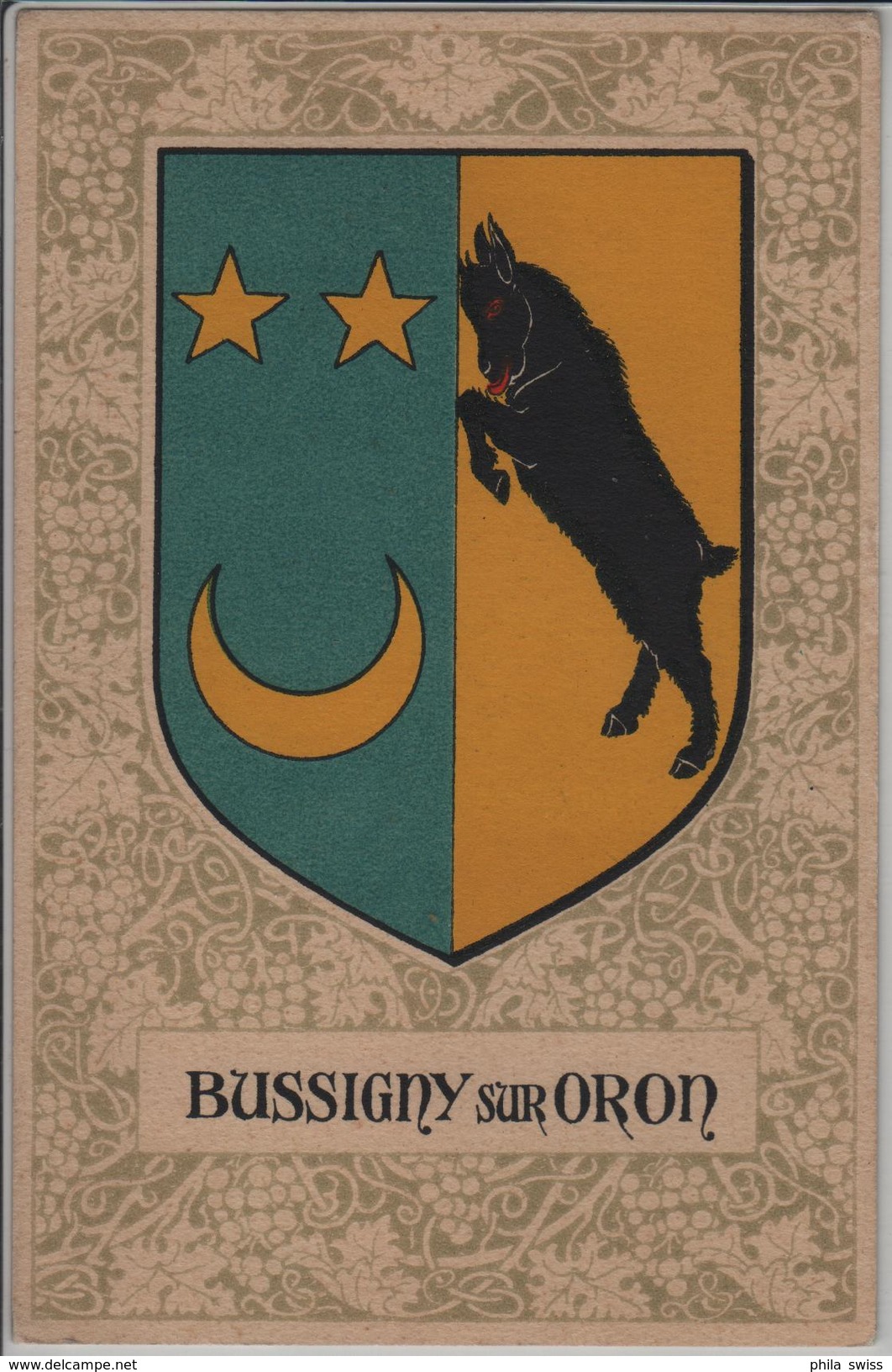 Bussigny Sur Oron - Armorial Des Communes Vaudoises - Oron