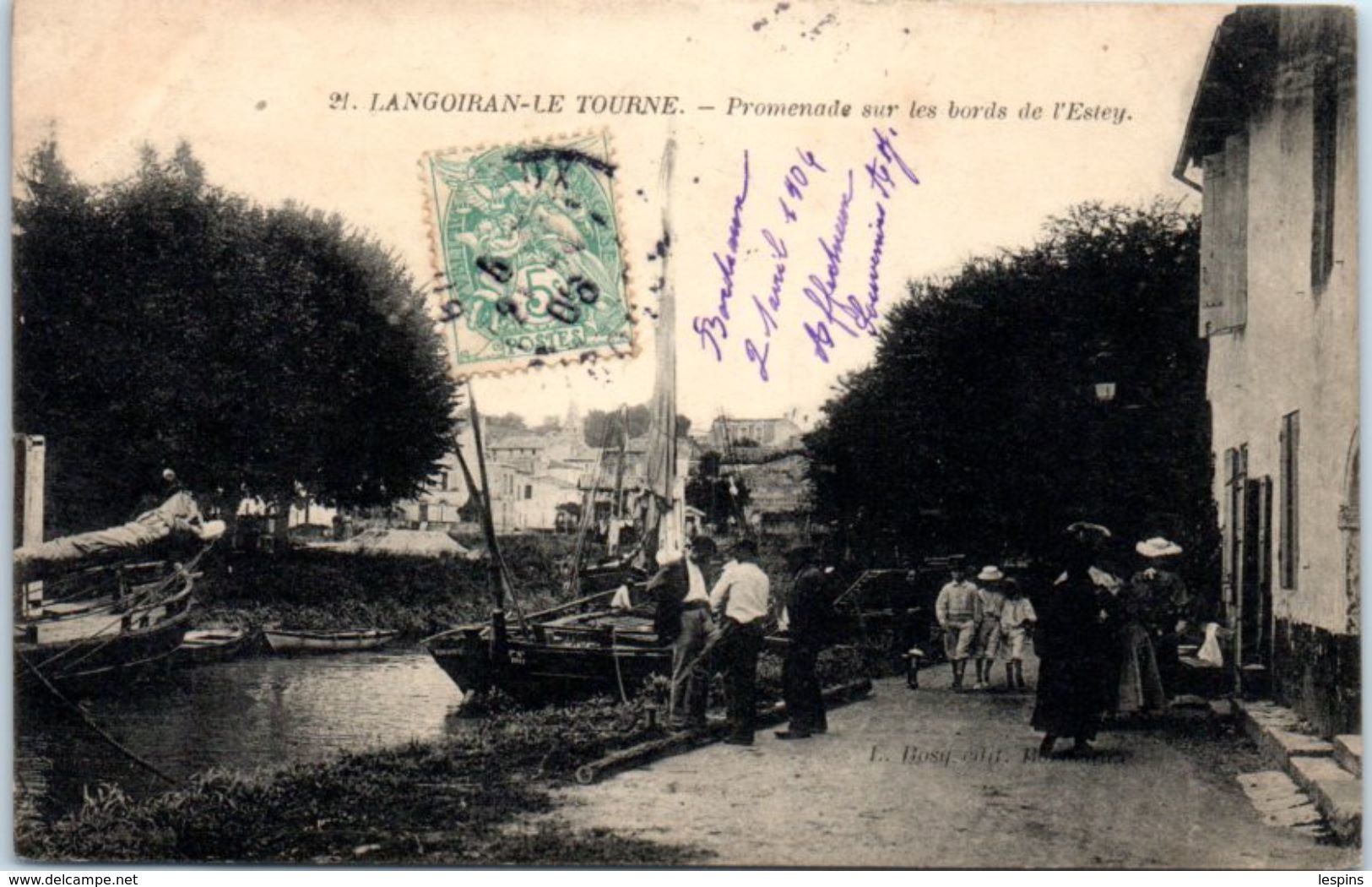 33 - LANGOIRAN - Le TOUERNE --  Promenade  Sur Les Bords De L'Estey - Autres & Non Classés