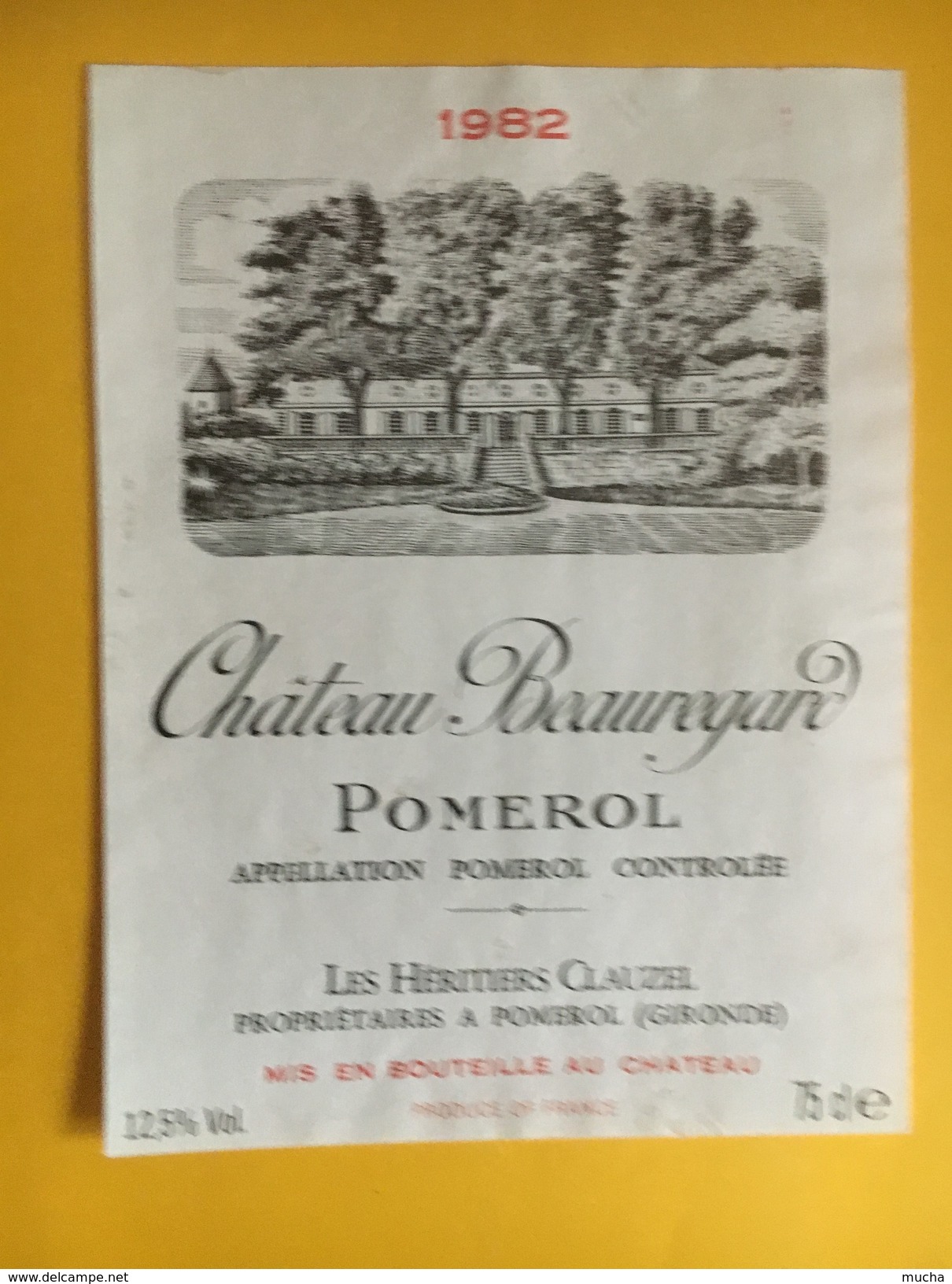6052 - Château Beauregard 1982 Pomerol - Bordeaux