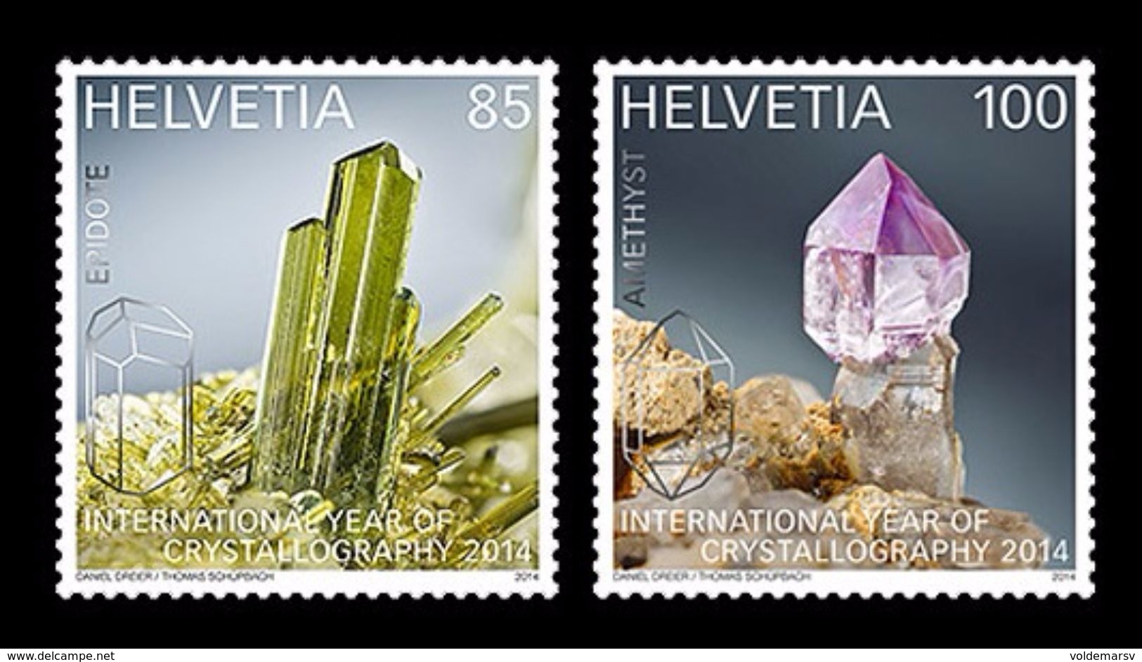 Switzerland 2014 Mih. 2334/35 International Year Of Crystallography MNH ** - Ongebruikt