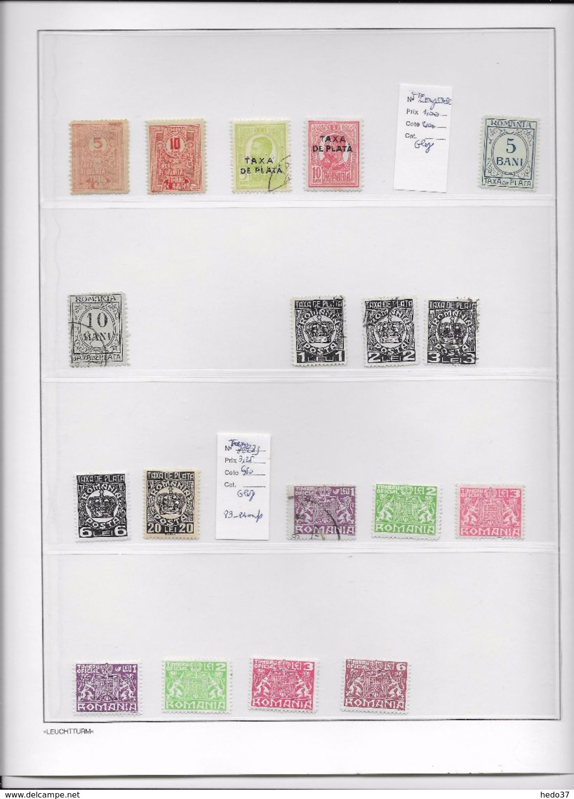 Roumanie - Collection Vendue Page Par Page - Timbres Oblitérés / Neufs */** Avec Ou Sans Charnière - B/TB - Verzamelingen