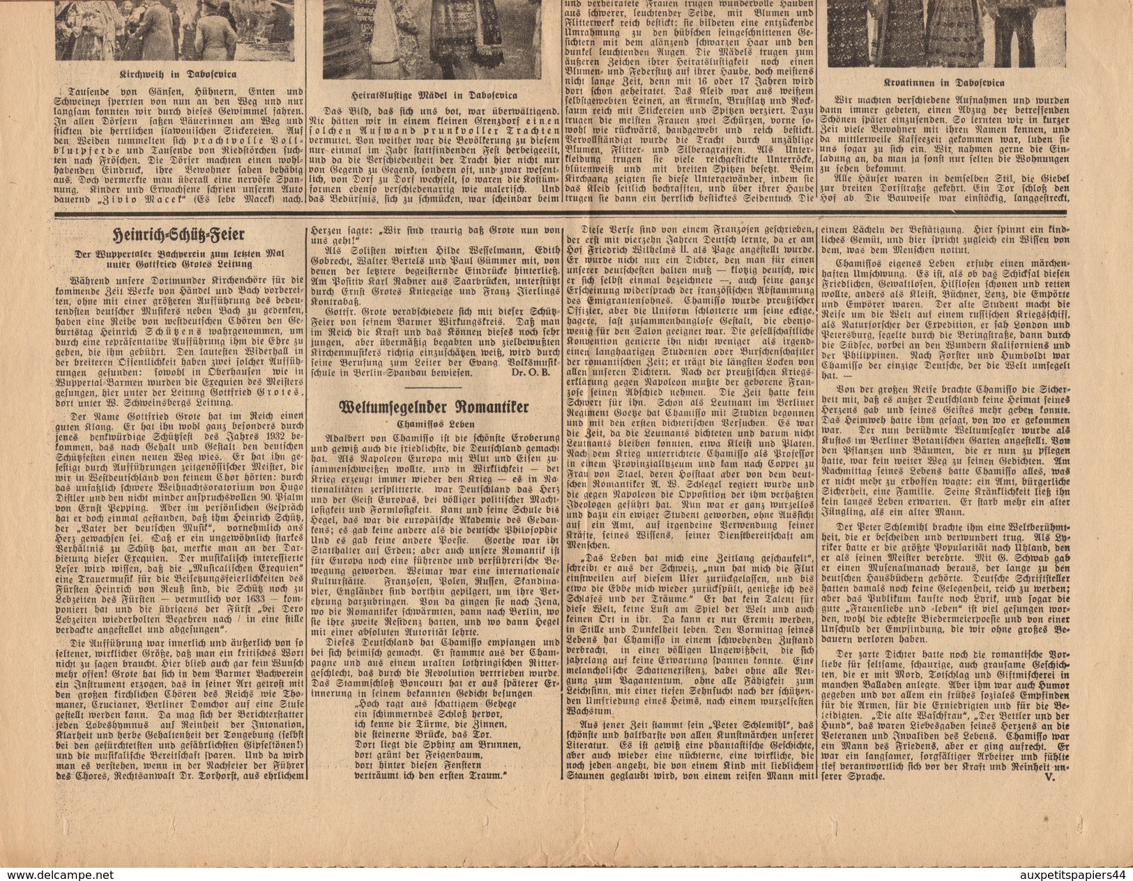 Journal UNTERHALTUNG - Dortmunder Zeitung N°476 - Drittes Blatt Sonnabend. Den 12.10.1935 - 2 Pages - Autres & Non Classés