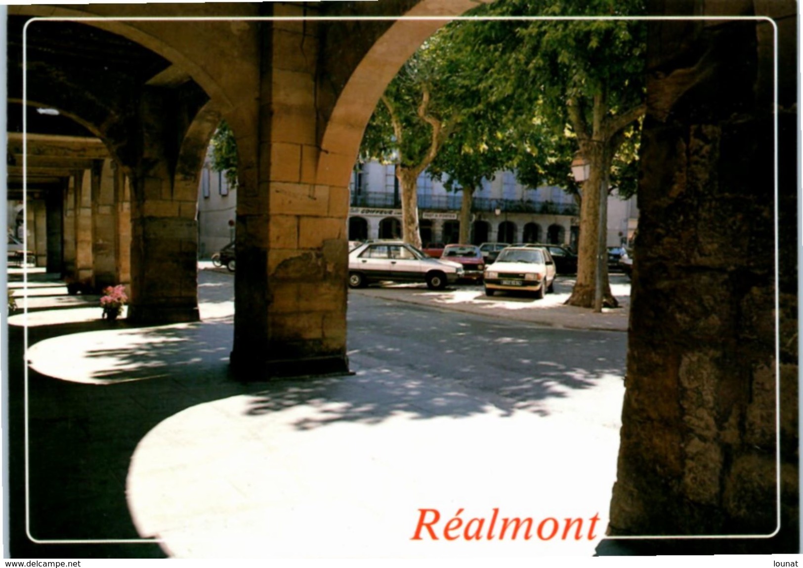 81 REALMONT La Charmante - Place De La République (automobiles, Renault, Citroen , Peugeot) - Realmont