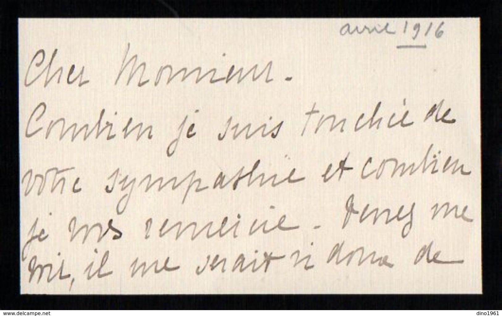 VP11.773 - Noblesse - CLAS - Lettre De Mme La Comtesse De SARDELYS - Autres & Non Classés