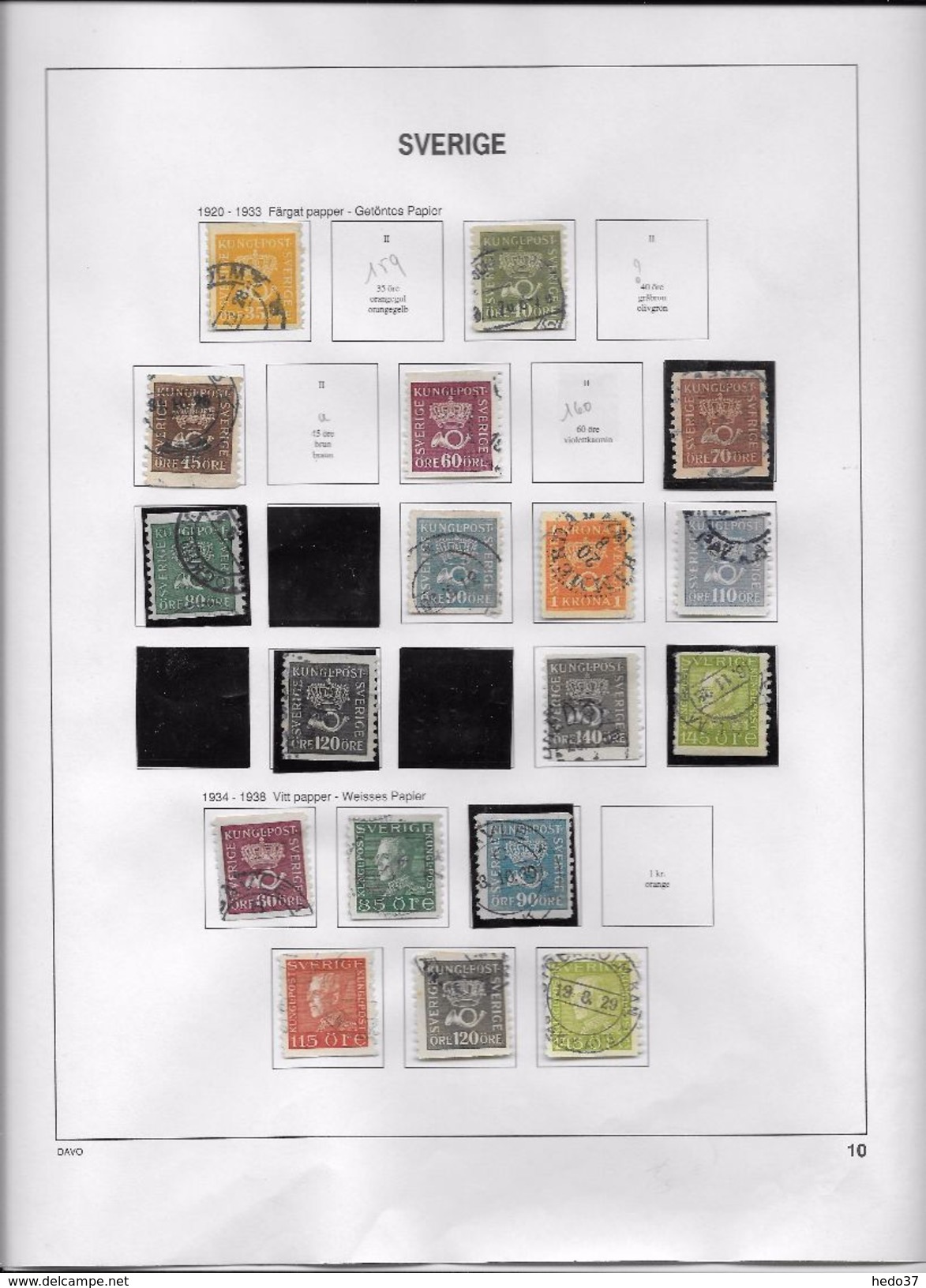 Suède - Collection Vendue Page Par Page - Timbres Oblitérés / Neufs */** / B/TB - Verzamelingen